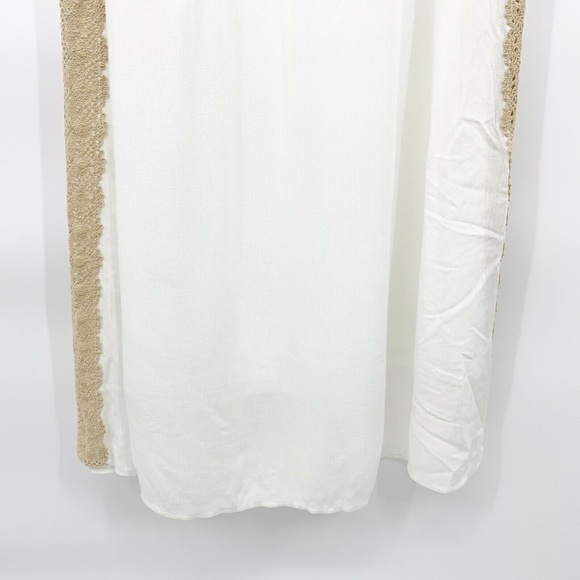 Chico's White Crochet Trim Sleeveless Maxi Dress - Picture 6 of 10